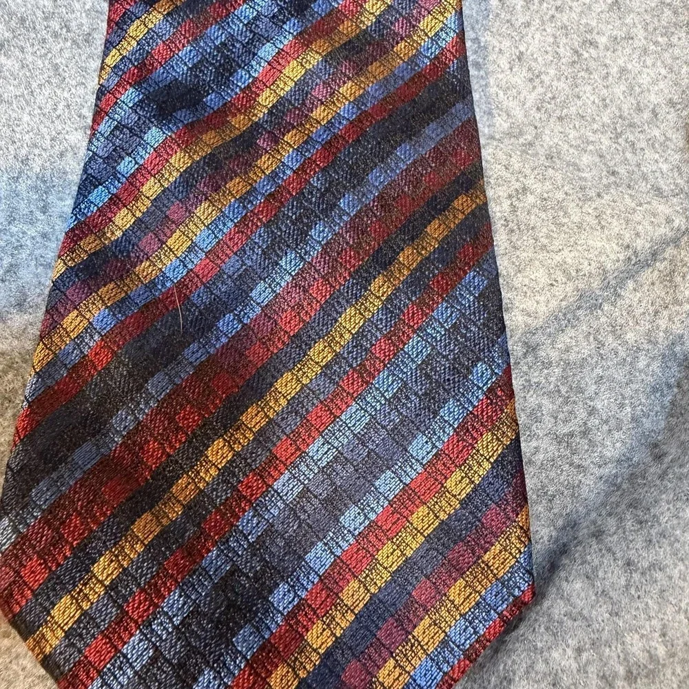Vintage MISSONI Tie Silk Necktie made in Italy Cravatte Abstract Pattern 00s